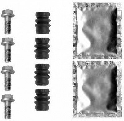 HELLA PAGID 8dz355204841 -  Комплектующие, колодки дискового тормоза